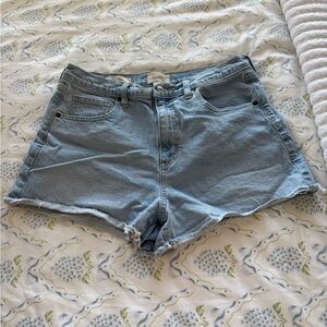 Universal Thread Light Blue High-Rise Denim Shorts